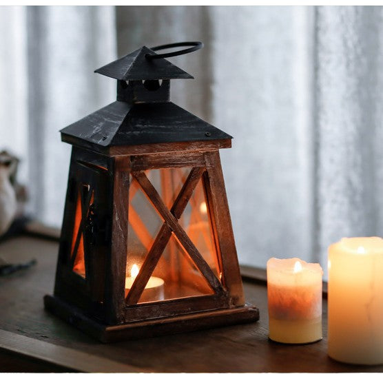 Handcrafted Hexagonal Wooden Lighthouse Tea Light Lantern Bowlift