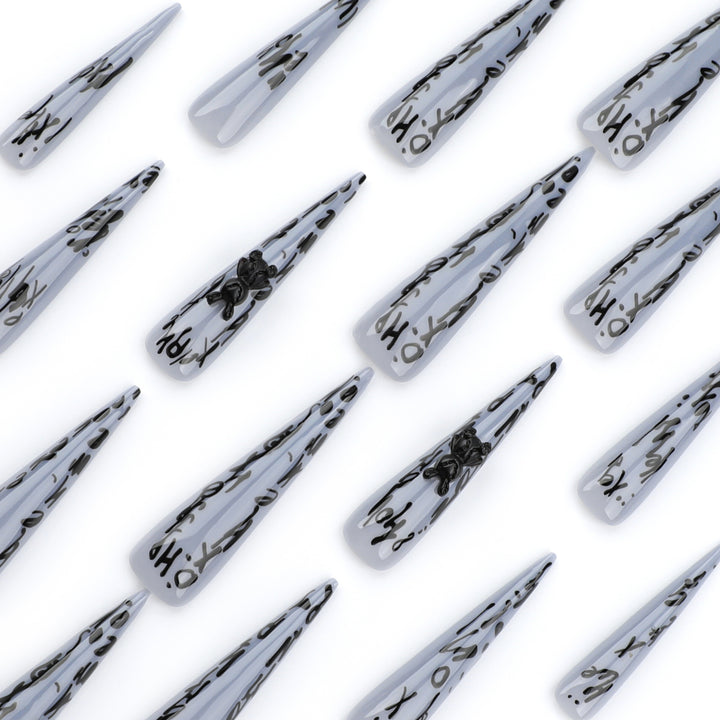 Glamorous long lace nails Bowlift