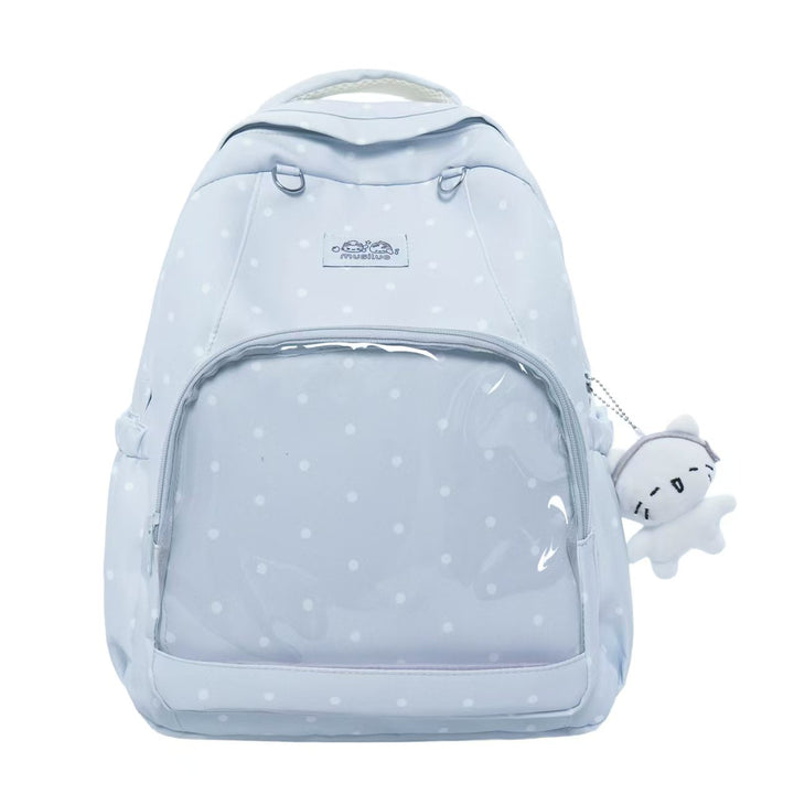 Polka Dot Patterned School Backpack Bowlift
