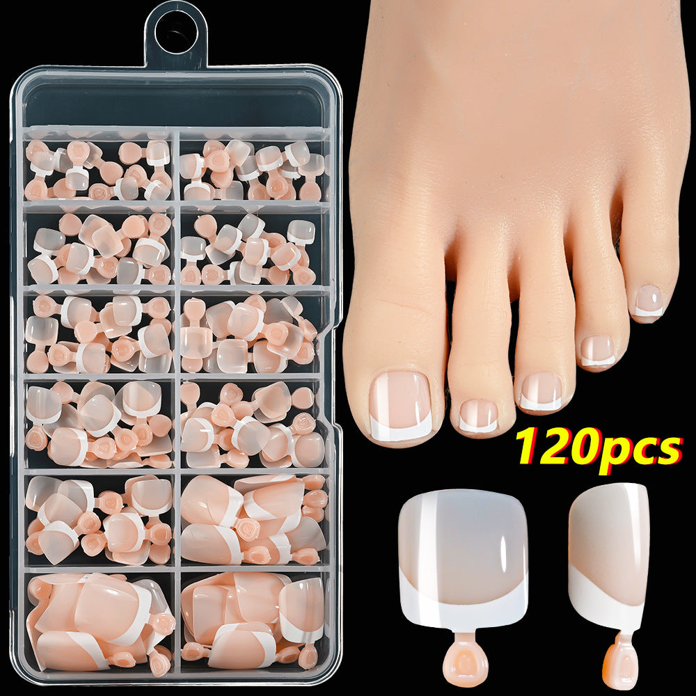 Premium French Tip Toenail Art Set Bowlift