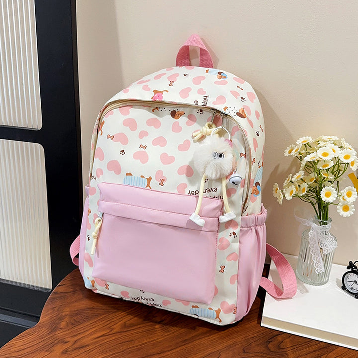 Cute Cartoon Dog Print Backpack