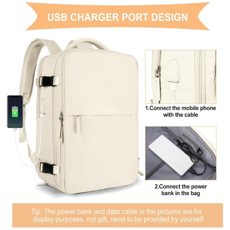 Unisex Multifunctional Travel Suitcase Backpack with Separate Shoe Compartment Bowlift