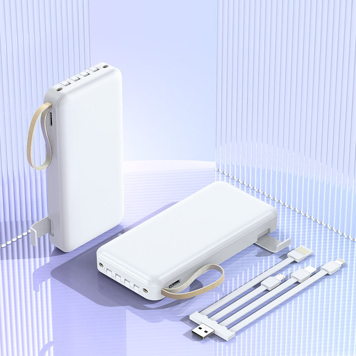 multifunctional power bank with integrated cable Bowlift