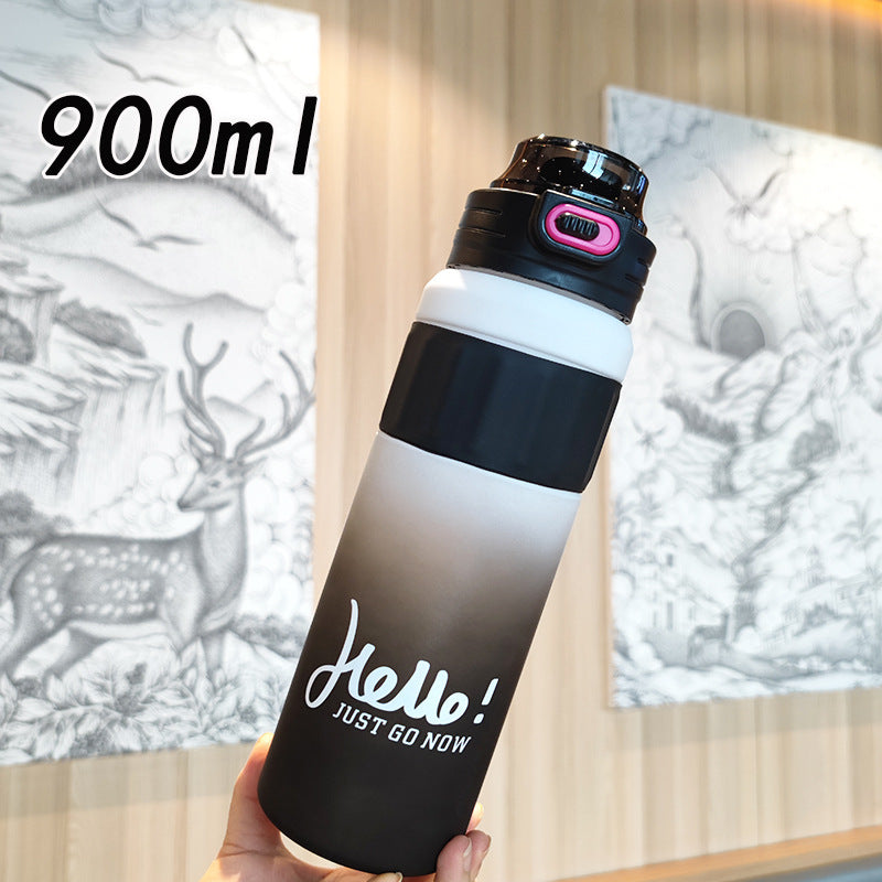 Ladies versatile drinking bottle with innovative flip lid Bowlift