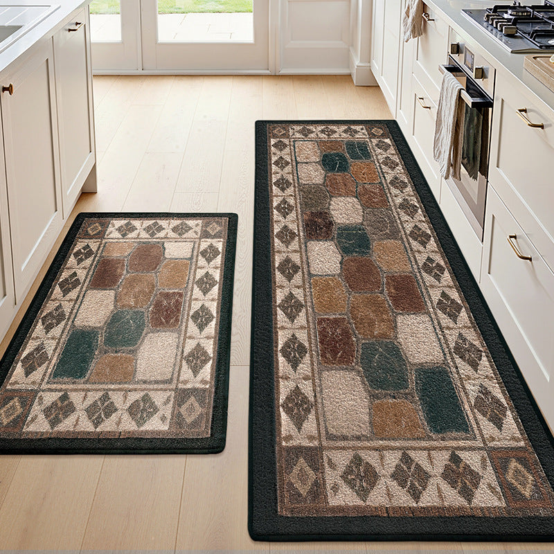 Textured Patterned Kitchen Runner Mat Bowlift