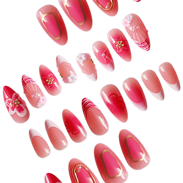 Floral Glam Nail Art Bowlift
