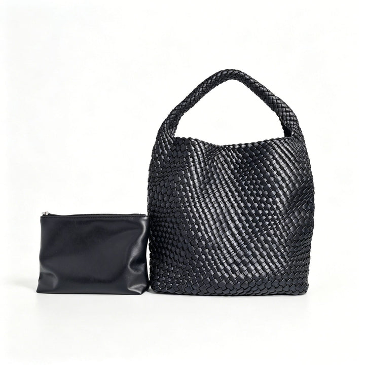 Textured Braided Tote Bag Bowlift