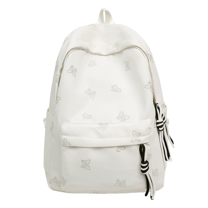 Butterfly Emblem Decorated Backpack Bowlift