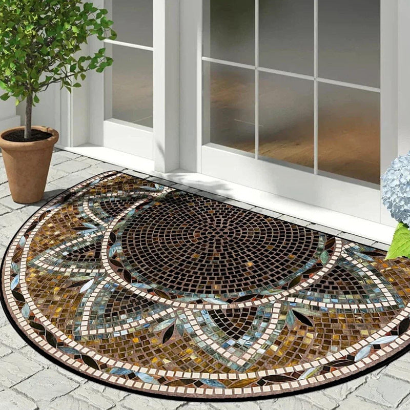 Decorative Round Door Mat