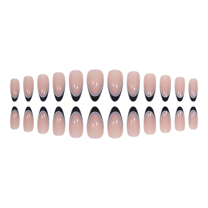 Elegant French Tip Nail Extensions Bowlift