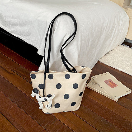 WoPolka Dot Fashion Tote Bag Bowlift
