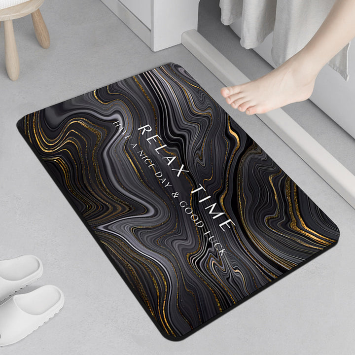 Relaxation-Themed Comfort Bath Mat Bowlift