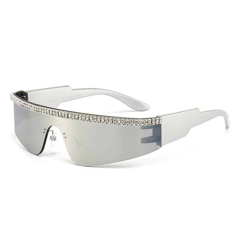 Women's Fashion Glamour Sunglasses with Rhinestone-Embellished Frame Bowlift