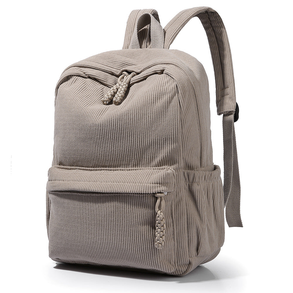 WoTextured Fabric Casual Backpack Bowlift