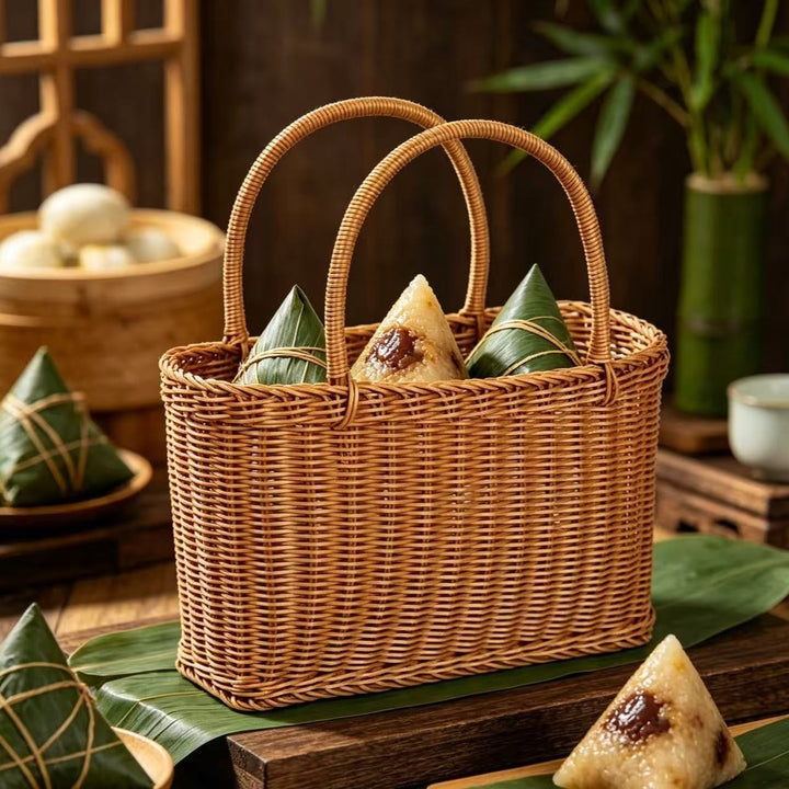 Handcrafted Woven Storage Basket Bowlift