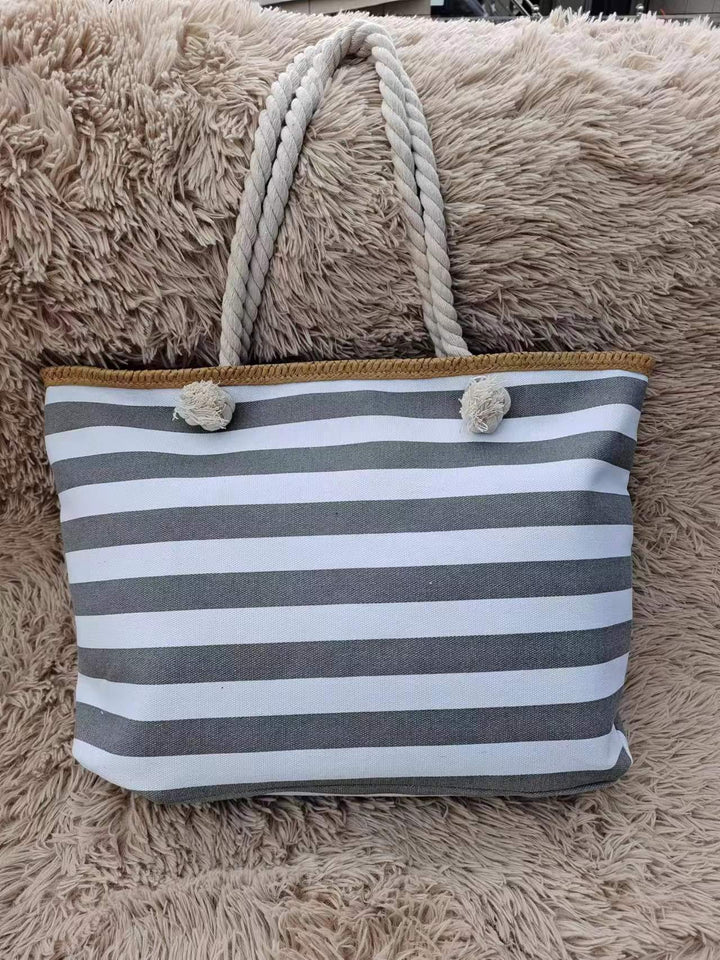 Beach bag with maritime stripe design Bowlift