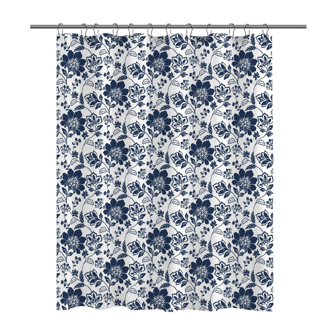 Floral Patterned Shower Curtain Bowlift