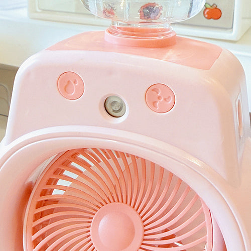 Ladies Portable Mini Water Sprayer Fan Bowlift