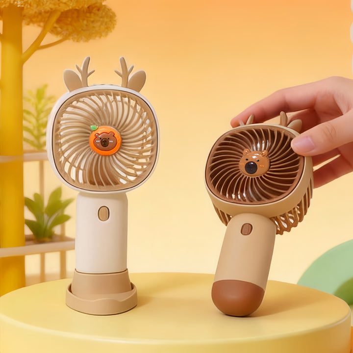 Portable Hand Fan in Creative Animal Design Bowlift