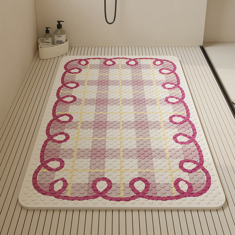 Stylish Textured Bath Mat Bowlift