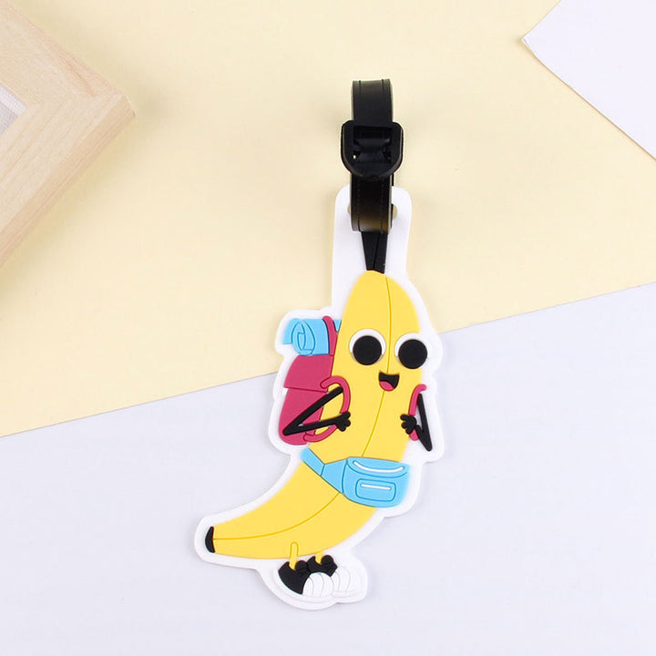 Fun Banana Character Luggage Tag Bowlift