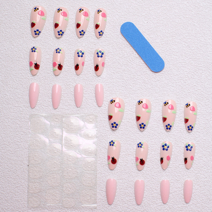 Artistic Floral Press-On Nails Bowlift 1787370443