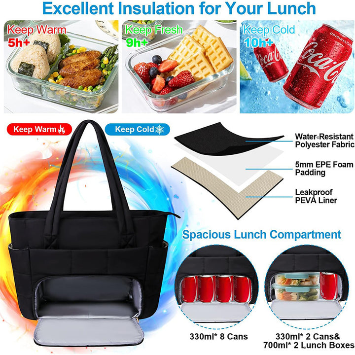 Insulated Lunch and Shopping Bag Bowlift