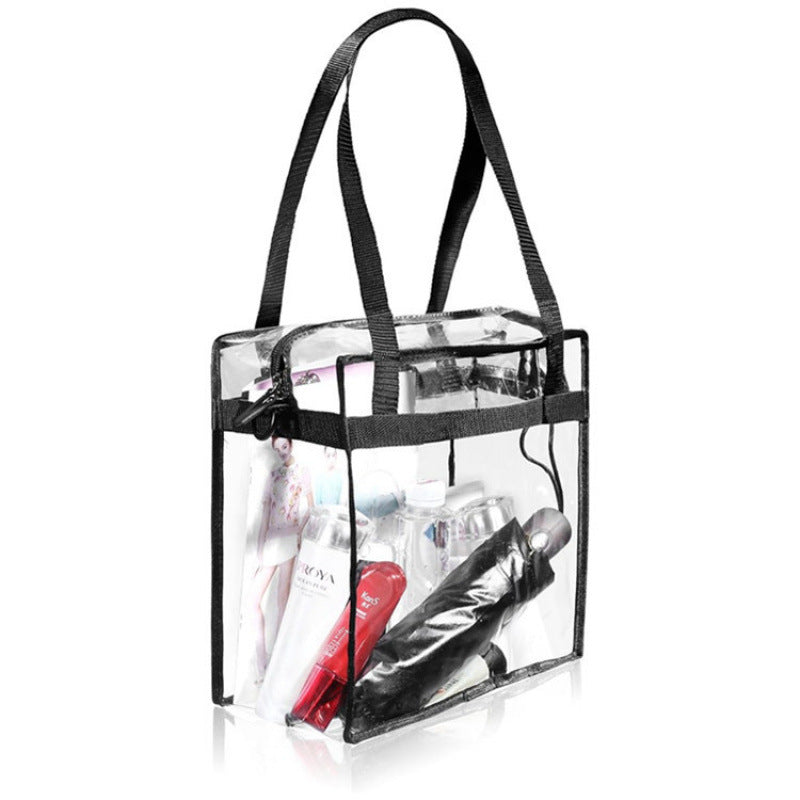 Transparent tote bag with multiple interior compartments Bowlift