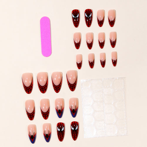 Spider-Man Inspired Stiletto Nail Art Bowlift