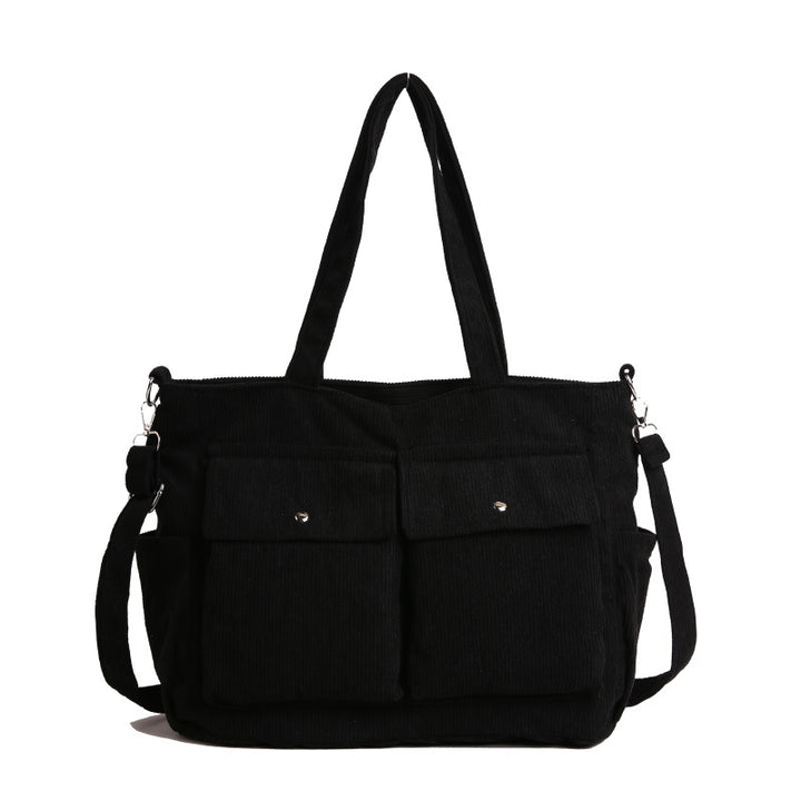 WoSpacious Corduroy Utility Tote Bag Bowlift