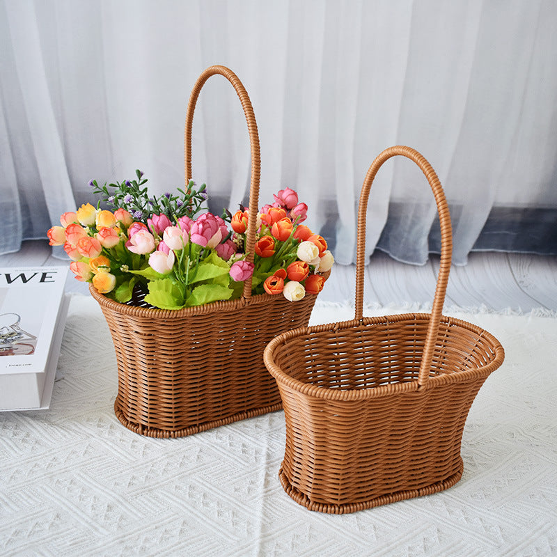 Handcrafted Natural Woven Storage Baskets Bowlift