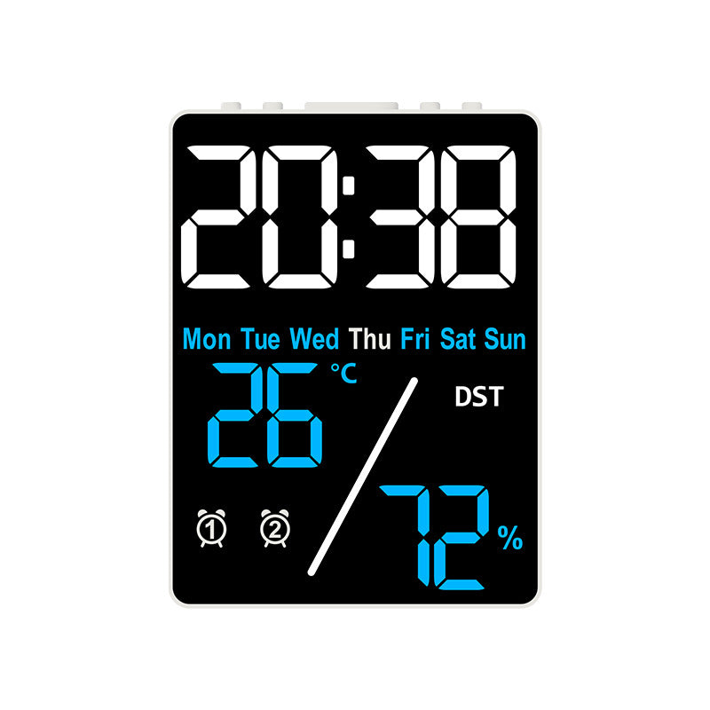 Digital Multifunction Alarm Clock with Hygrometer and Temperature Display Bowlift