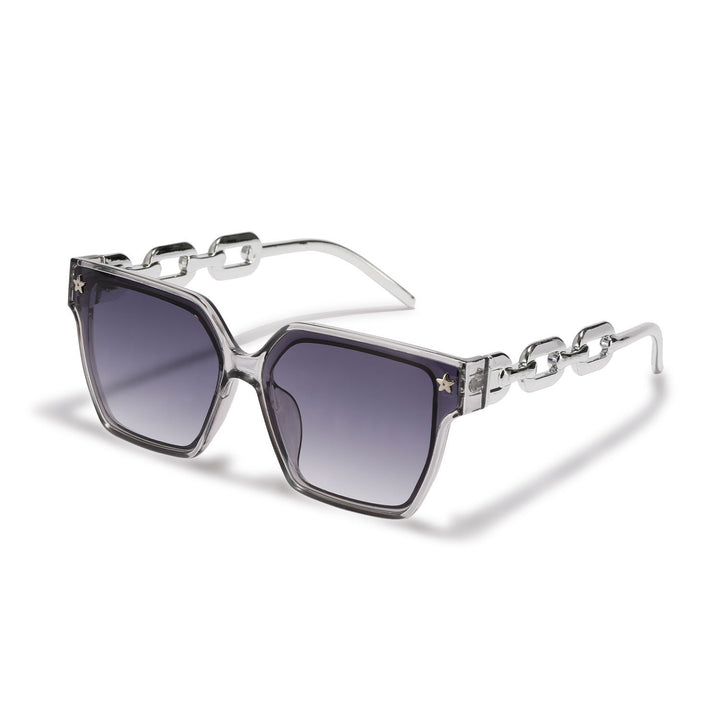 Ladies stylish square sunglasses with innovative metal frame construction Bowlift
