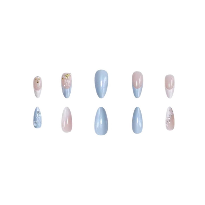 Artistic Marine-Inspired Nail Art Bowlift