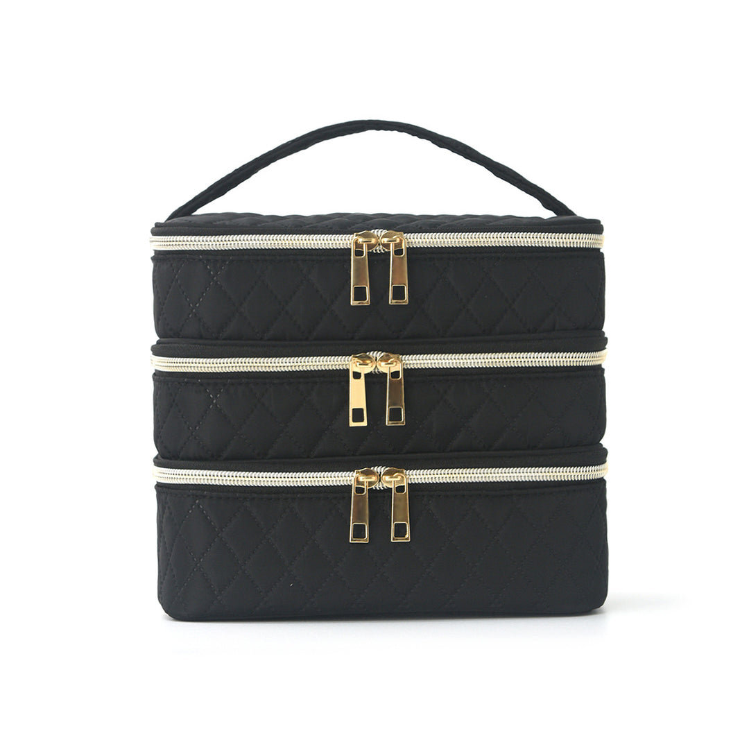 Cosmetic organizer bag with multiple compartments Bowlift