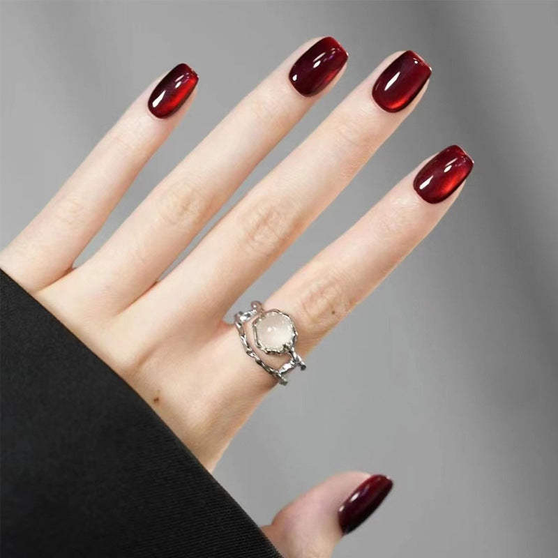 Ombre Press-On Nails with Glossy Finish Bowlift