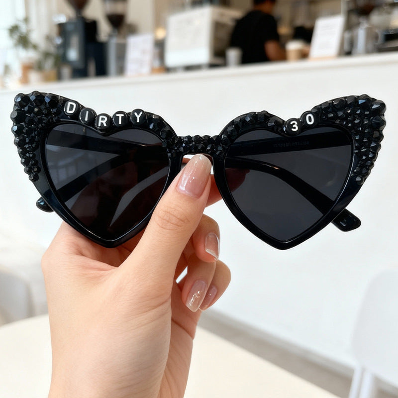 Statement Heart-Frame Sunglasses Bowlift