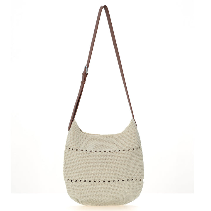 Comfortable crossbody bag made of crocheted material Bowlift