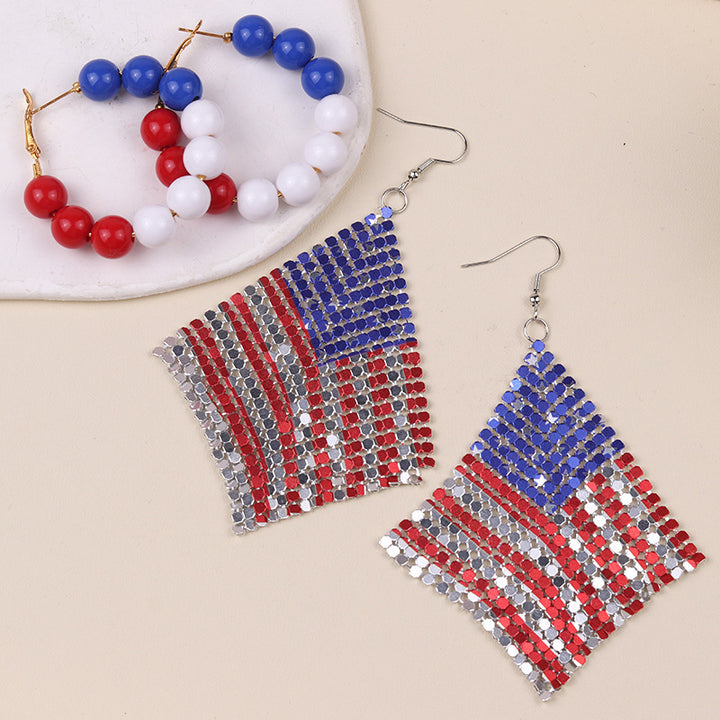 Women's nan statement hoops with large pearl beads and clip closure Bowlift