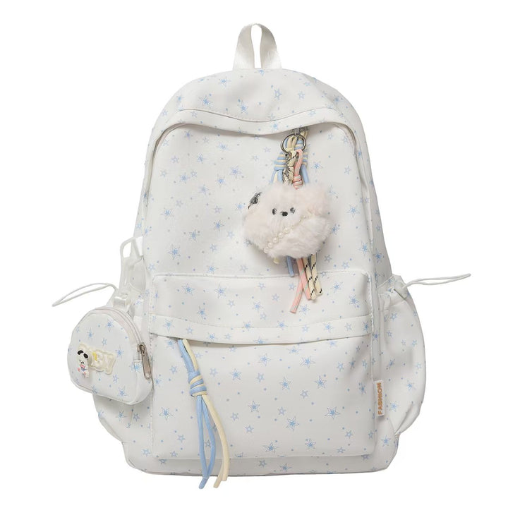 Stylish Star-Printed Backpack Bowlift