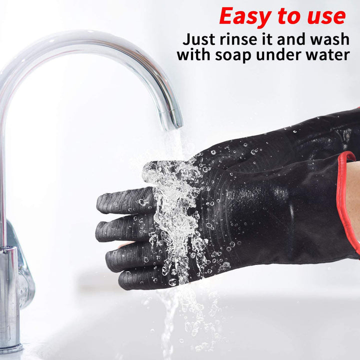High-Heat Resistant BBQ and Grill Gloves with Textured Non-Slip Grip Bowlift