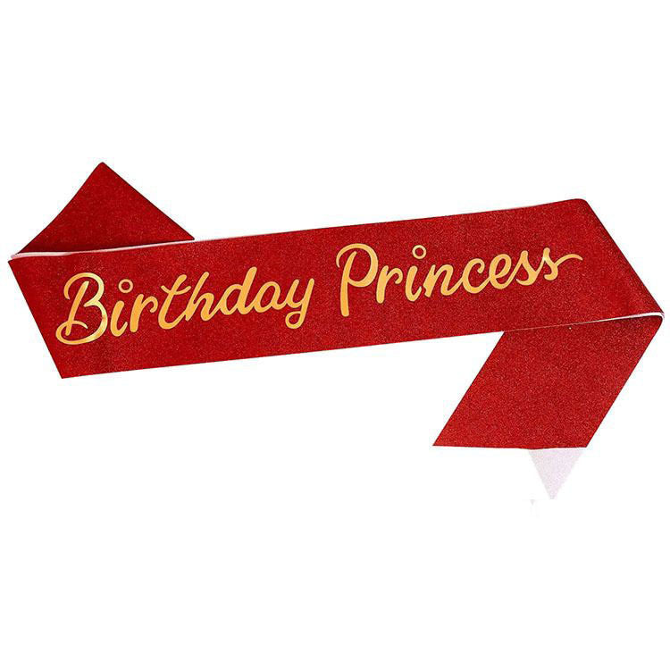 Women's Glittering Birthday Sash Bowlift
