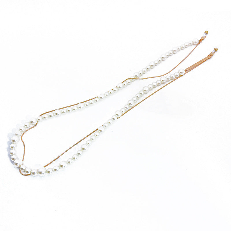 Elegant pearl glasses holder chain Bowlift