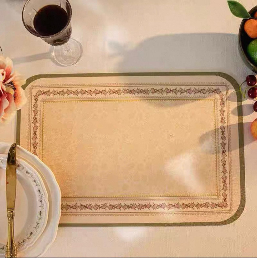 Elegant Floral Pattern Dining Placemats Bowlift