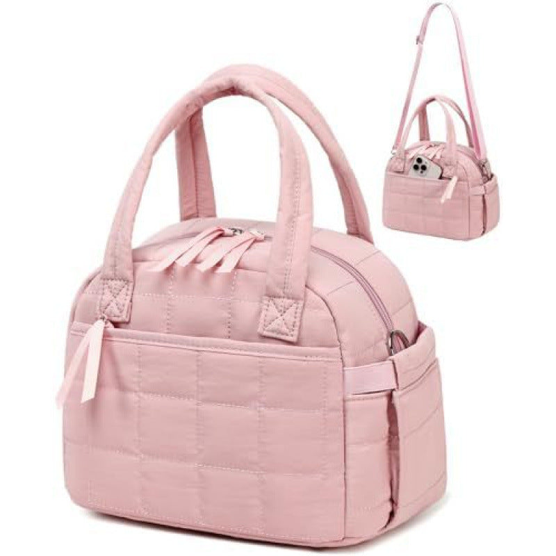 Multifunctional Quilted Shoulder Bag Bowlift