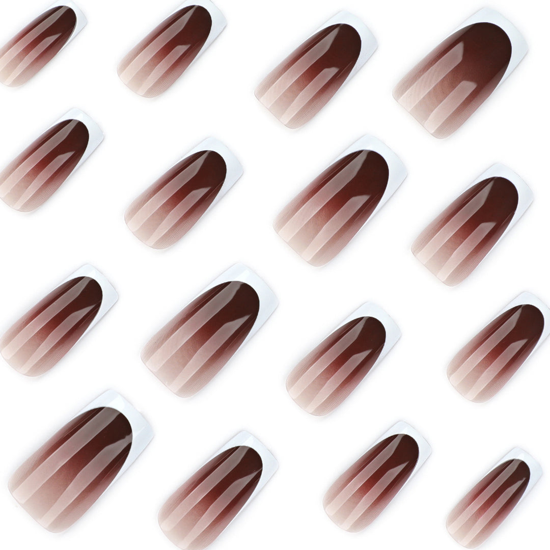 Artful Nail Extensions with Elegant French Tip Bowlift