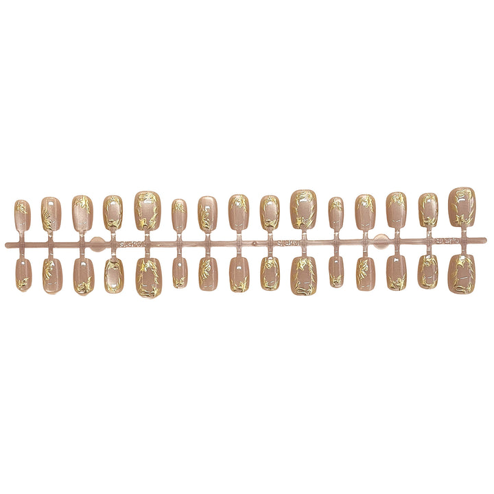 Elegant Press-On Nail Set Bowlift