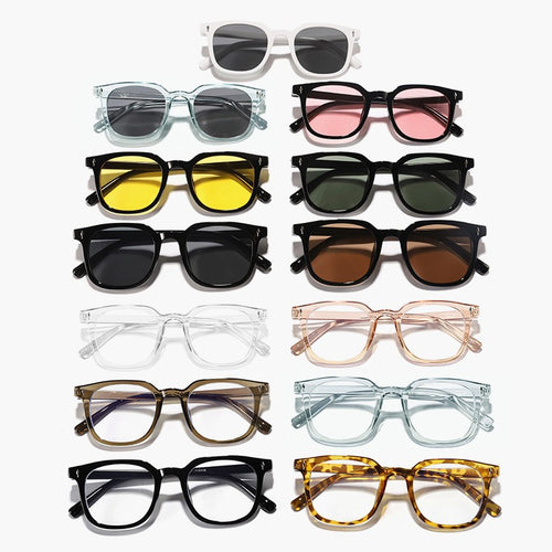 Ladies fashionable sunglasses with transparent frame and UV protection Bowlift