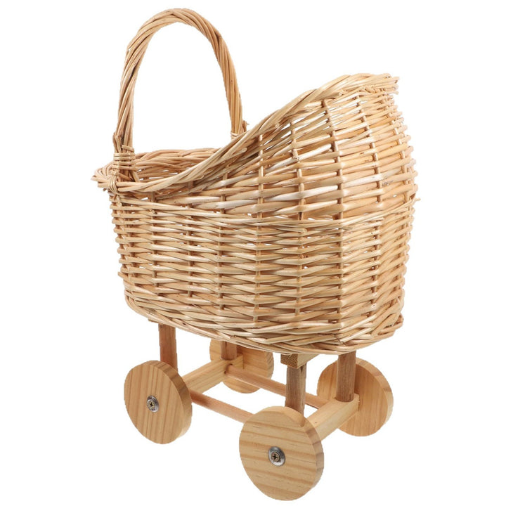 Playful Flower Basket On Wheels Bowlift