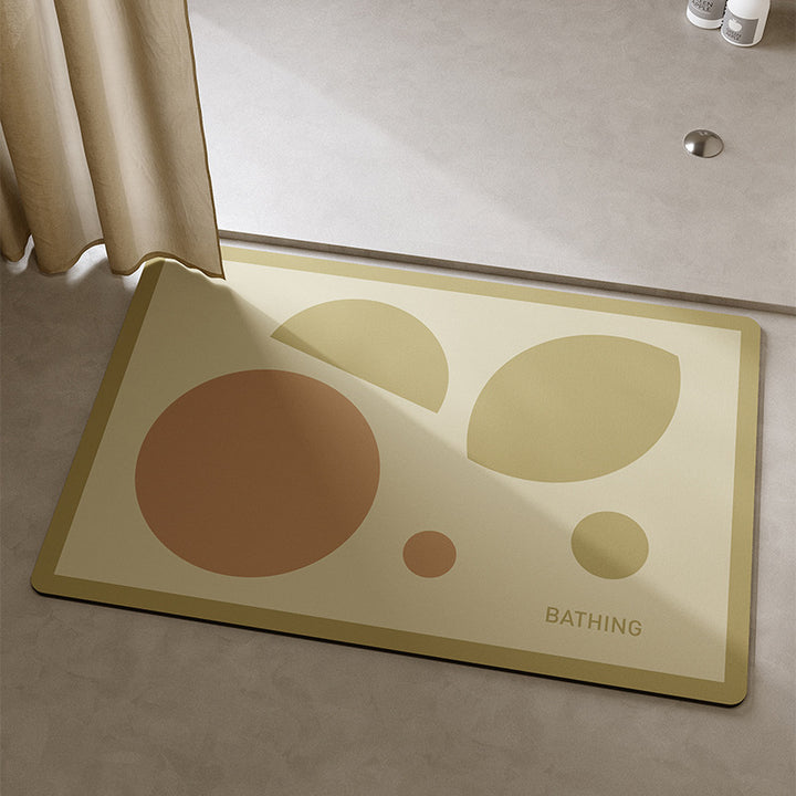Playful Cat-Themed Bath Mat Bowlift